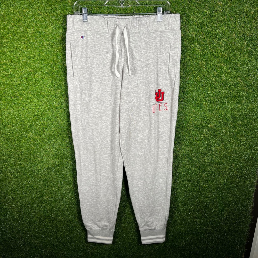 Champion University of Utah Utes Jogger Sweatpants‎ Mens Medium Gray Heather